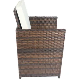 VCM 7-tlg Sitzgruppe Gartenmöbel Set Rattan Raloso