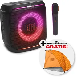 JBL Party-Lautsprecher "JBL Set: PartyBox ENCORE 2 + gratis dazu: JBL Strandmuschel", schwarz, B:37,00cm H:36,00cm T:38,20cm, Lautsprecher