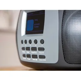Lenco SCD-860BK - tragbares DAB+/FM-Radio mit Bluetooth CD-Player und großem LCD-Farbdisplay - schwarz