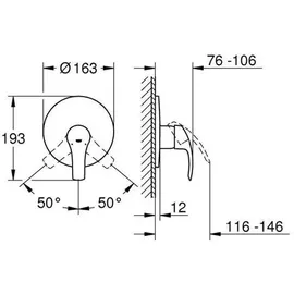Grohe Eurosmart Brausearmatur Chrom