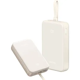 UGREEN 20000mAh Power Bank with Built-in Cable white