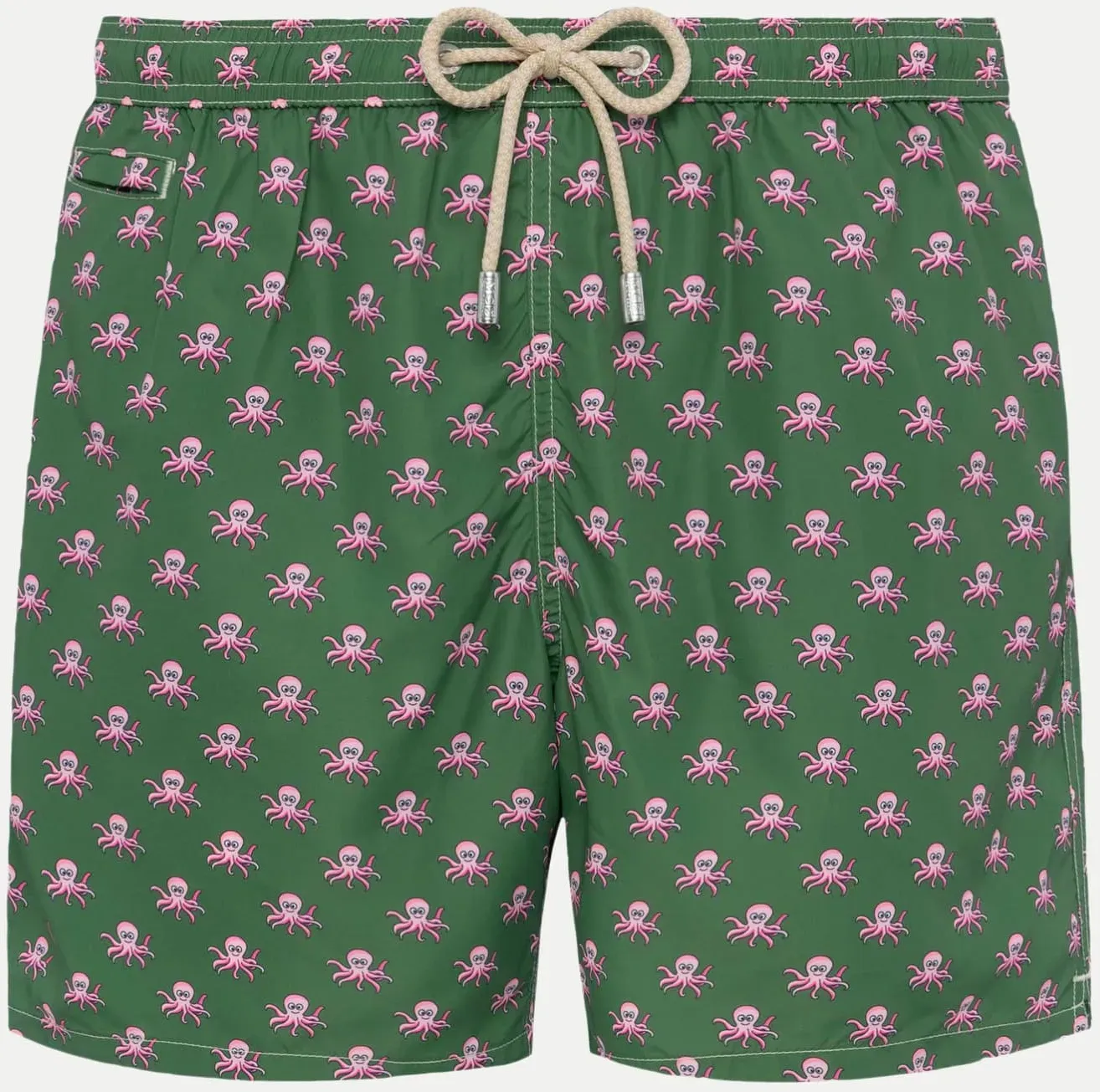 Badeshorts mit Oktopus Print Grün XL