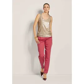 Madeleine Edles Pailletten-Top Braun 36