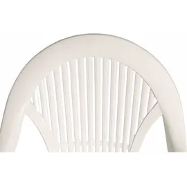 PROGARDEN Vega Stapelsessel 56 x 58 x 94 cm weiß