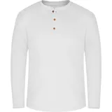 Normani Neuville Basic Henley Shirt weiß S