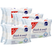 Gut & Günstig 8 Pack (560 Blatt) feuchtes Toilettenpapier 8er Pack Sensitiv mit Aloe Vera