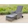 gardenson Gartenliege 175 x 68 x 105 cm Grau