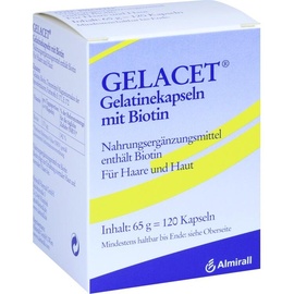 Aqeo Gelacet Gelatinekapseln mit Biotin 120 St.