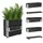 Trutzholm Hochbeet aus Holz 80 x 30 x 68 cm Schwarz