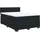 vidaXL Boxspringbett mit Matratze Schwarz 160x200 cm Samt