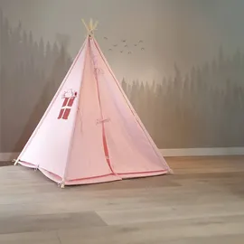 Sunny Tipi Zelt Alba Pastellrosa 120 cm x 120 cm x 160 cm