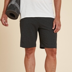 Shorts Yoga Baumwolle Herren – grau, grau|schwarz, S