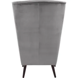 Home Affaire "Sallito, Ohrensessel, TV-Sessel", grau, B:76cm H:109cm T:85cm, Struktur Hahnentritt (67% Polypropylen, 33% Polyester);Samtoptik (100% Polyester);Fellimitat (100% Polyester);Samtcord (92% Polyester, 8% Polyamid);Struktur (100%