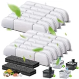 ATSGJLZN Katzenbrunnen Filter,10er Trinkbrunnen Filter mit 10er Sponges für Kompatibel 2.5L Trinkbrunnen für Katze Kabellos (DPWFP6)