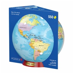 EUROGRAPHICS Puzzle Weltkarte, 550 Puzzleteile bunt