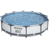 BESTWAY Steel Pro Max Frame Pool Set 366 x 76 cm inkl. Filterpumpe