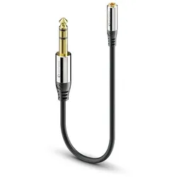 Sonero 6,3mm auf 3,5mm Audio Adapter Kabel 0,25m