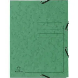 Exacompta 55403E, Zeichenmappe, A4, Pressspan, Grün, Porträt, 250 Blätter