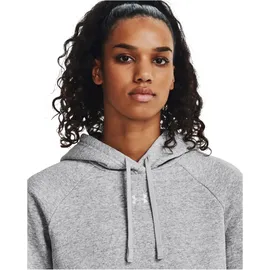 Under Armour Rival Fleece Hoodie Damen 013 mod gray light heather/white S