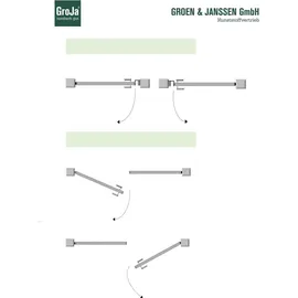 GROJA Steckzaun-Tor Solid-Rhombus 2-flg. EV1 DIN Links Walnuss Co-Extrudiert