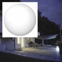 EVN Kugel Gartenleuchte E27 40W Ø600 1 Stück Weiß