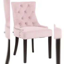 CLP Esszimmerstuhl Aberdeen Samt pink