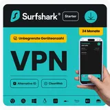 Surfshark VPN 2 Jahre 1 User unlimitierte Geräte