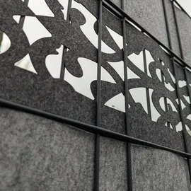 zaun|zu® Sichtschutzstreifen 2,55 m Anthrazitgrau Vlies 1 St.