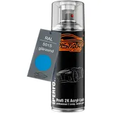 TRISTARcolor RAL 5015 Himmelblau glänzend 2K Acryl Spraydose Sprühdose Spritzlack Sprühlack 400 ml schnelltrocknend