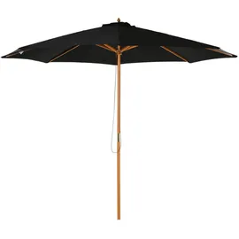 Outsunny Sonnenschirm 300 cm Schwarz