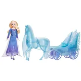Mattel Disney Die Eiskönigin Elsa mit Kleid und Nokk in Pferdeform und Abenteuer-Kutsche, inspiriert von Die Eiskönigin: Winterfest“, JBG56