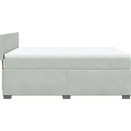 vidaXL Boxspringbett 140 x 200 cm Hellgrau