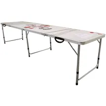 MonsterShop Monster-shop - Bier Pong Tisch Bierpong Bier-pong Tisch Ideales Partyspiel Trinkspiel Tragbar Und Zusammenklappbar