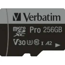Verbatim Pro 256GB Class 10 UHS-I incl Adapter