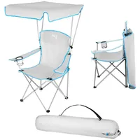 NILS CAMP Campingstuhl Mit Sonnenschutz Nils Camp NC3087 grau|blau