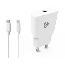 Nedis Netzladegerät 20W - GaN - PD3.0 Anzahl der Ausgänge: 1, USB-C, Lightning 8-Pin (Lose) Kabel