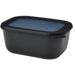 Mepal Frischhaltedose cirqula rechteckig, 1500 ml 106257041100 , Farbe: schwarz