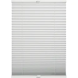 Plissee "Thermo Plissee Ella", weiß, B:80cm H:220cm, Obermaterial: 100% Polyester, SCHÖNER WOHNEN-KOLLEKTION, Plissees, verschraubt, energiesparend, Thermo Rückseite