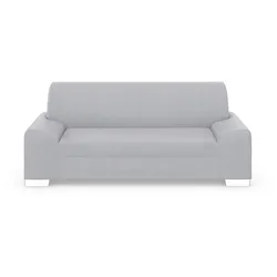 2-Sitzer DOMO COLLECTION "Anzio", silber, B:214cm H:85cm T:93cm, Sofas, Wahlweise mit Federkern