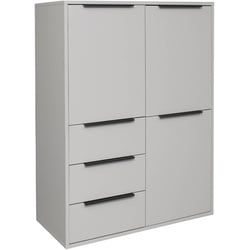 Mäusbacher Highboard Bonnie Dekor Kreidegrau