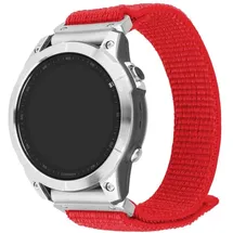 FIXED Nylon Sporty Strap für die Garmin QuickFit 22 mm rot