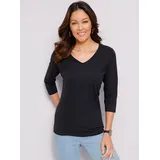 Classic Basics Sieh an! 3/4-Arm-Shirt in schwarz | Gr.: 38