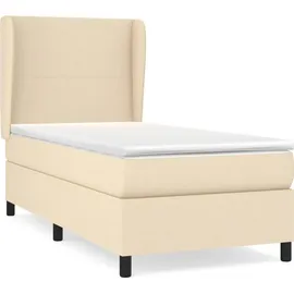 vidaXL Boxspringbett 90 x 200 cm Creme