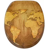 Sanilo WC-Sitz World Map Braun