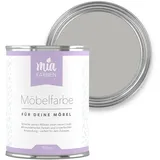 miafarben Möbelfarbe für Holz 750ml, Kreidefarbe, Möbellack ohne schleifen, Kreidelack (Sanftes Wolkengrau)
