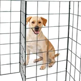 15ft Flexipanel Hundegitter für Zuhause Türschutzgitter Kaminschutzgitter Hundeabsperrgitter ohne Bohren Schutzgitter Hund Kamin Gitter Schutz Tierschutzgitter Kaminschutzgitter freistehen