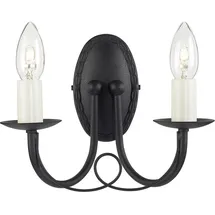 Elsteadlighting Minster 2-flammige Wandleuchte - Schwarz, - MN2-BLACK