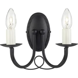 Elsteadlighting Minster 2-flammige Wandleuchte - Schwarz, - MN2-BLACK