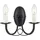 Elsteadlighting Minster 2-flammige Wandleuchte - Schwarz, - MN2-BLACK