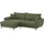 Mr. Couch Ecksofa MR. COUCH "Blackburn II L-Form", grün (stripes 8641 grün), B:246cm H:71cm T:170cm, Stripes (92% Polyester / 8% Nylon), Sofas, Ecksofa, Wahlweise mit Kaltschaumpolsterung bis 140 kg belastbar
